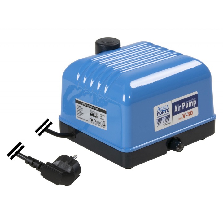 Pompa de Aer AquaForte Flow V-30, 25W, debit maxim 1020 l/h, pentru iaz, silențioasă