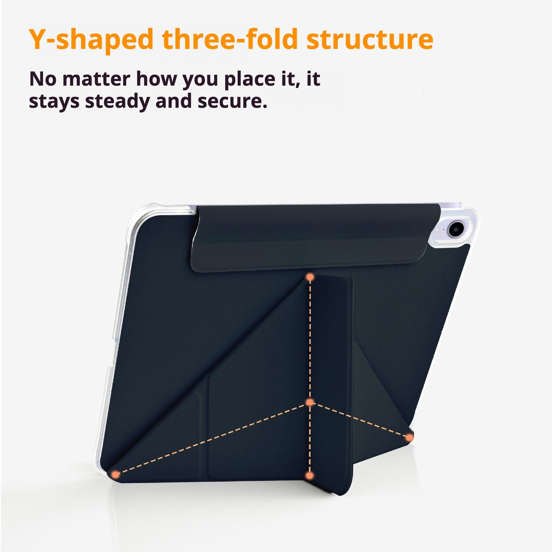 Husă tableta, SZGULAIKE, 4 în 1, design Origami, protecție la colțuri, negru, pentru iPad 11 (2025) 11" și iPad 10 (2022) 10.9"