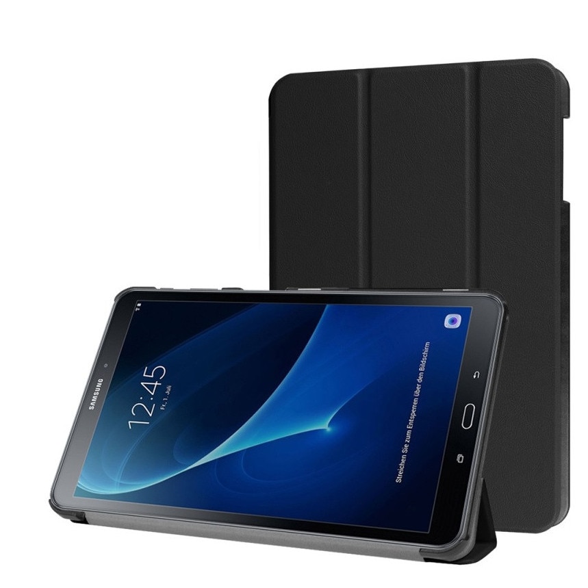 Husă protecție EtuiTab pentru tabletă Samsung Galaxy Tab A A6 10.1, neagră, ultra-subțire, cu suport