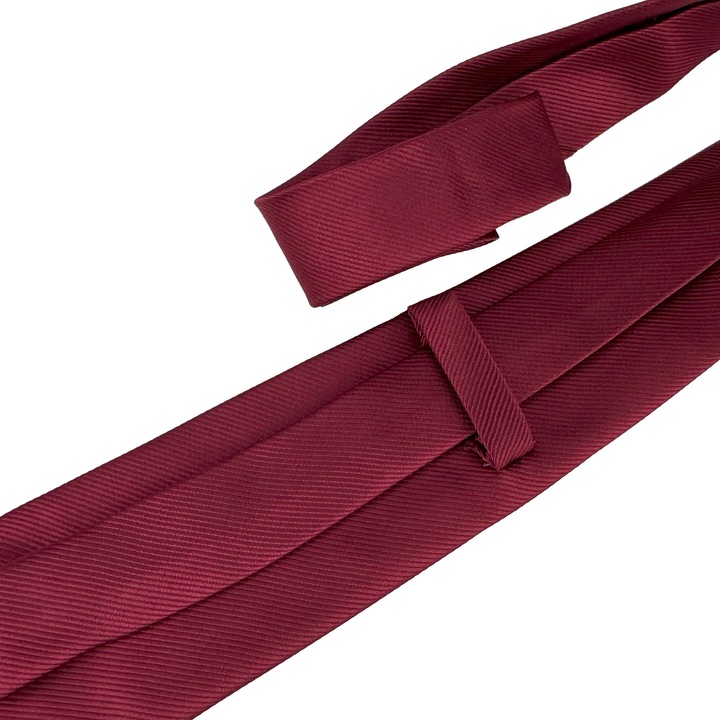 Елегантна вратовръзка MIVELIS класическа бордо, лъскава, 8см x 150см
