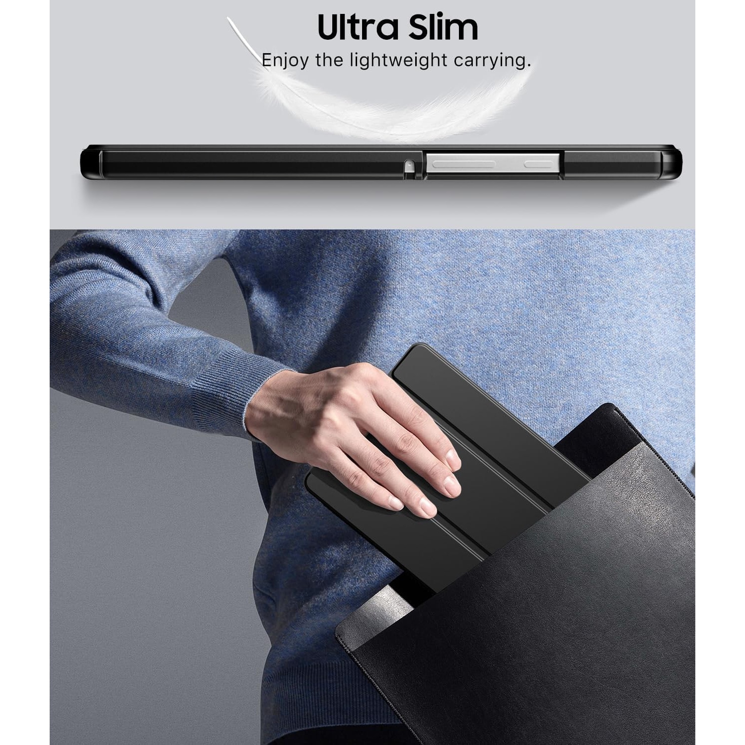 Husa Book Cover compatibila cu Samsung Galaxy Tab A11 2025 8.7", Negru, TELGORBCS