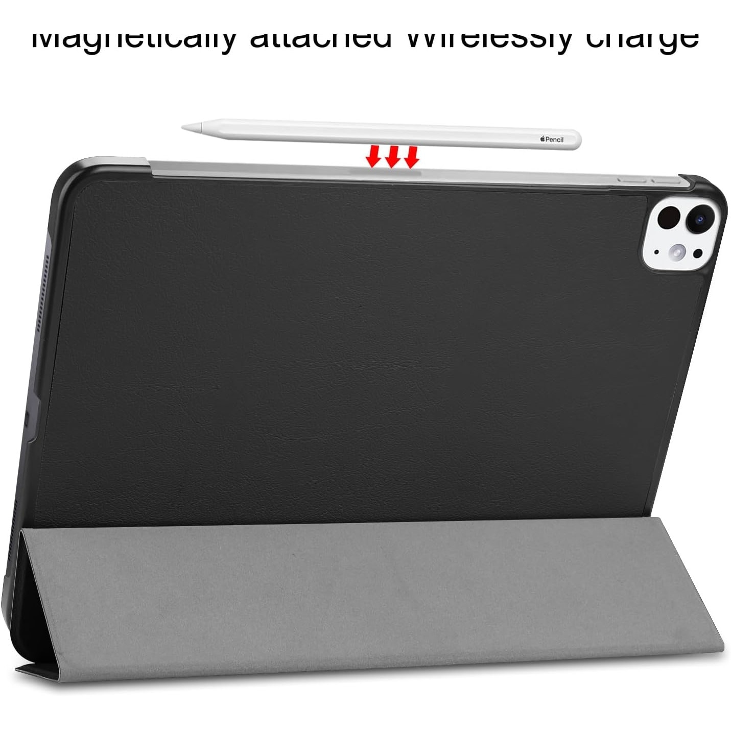 Husă pentru tabletă, Fearmbrace, neagră, cu funcție wake-up/sleep, pentru iPad Pro 11" (2024)