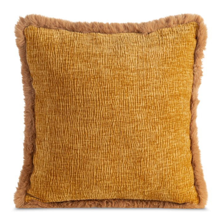 Fata de perna BLANCA 45 x 45 galben mustar Eurofirany