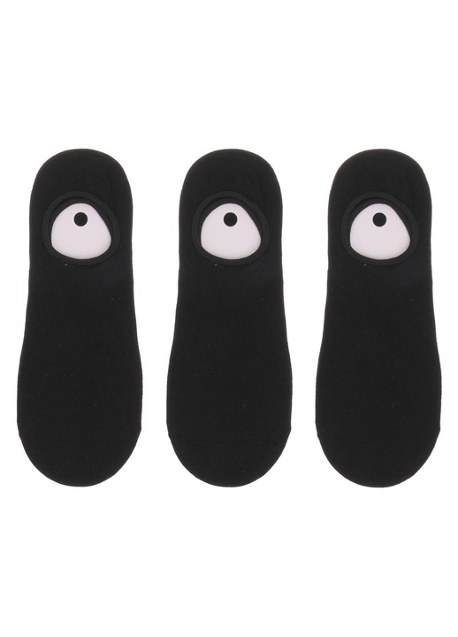 Sosete barbati negre, set 3 perechi, 41-43, bumbac