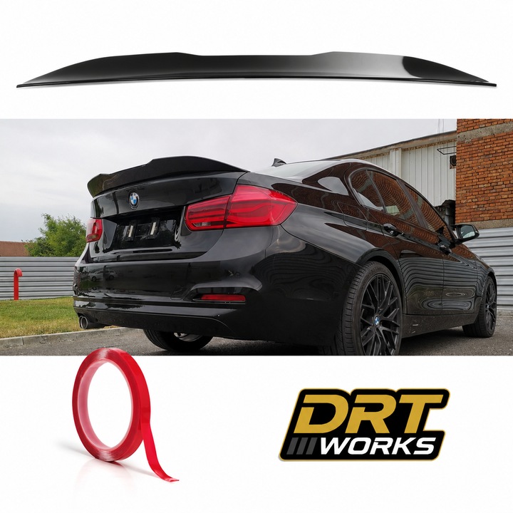 Eleron Portbagaj DRT WORKS pentru BMW Seria 3 F30 (2012–2018) PSM Style – ABS Negru Lucios