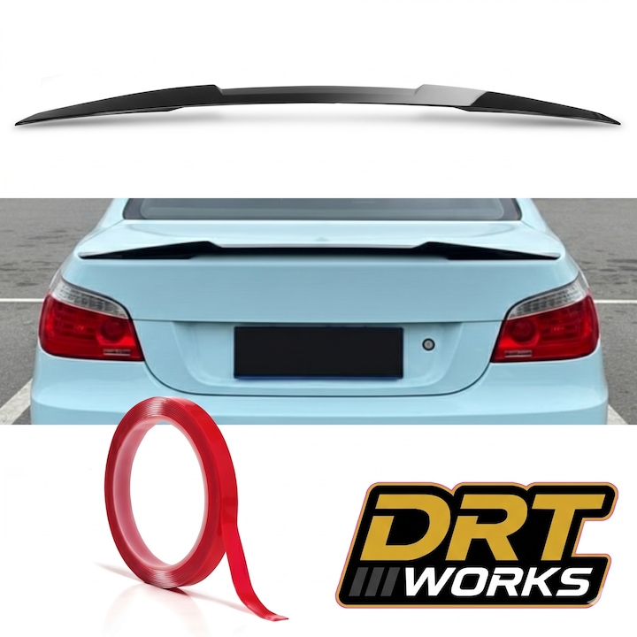 Eleron Portbagaj DRT WORKS pentru BMW Seria 5 E60 (2003–2010) M4 Style – ABS Negru Lucios