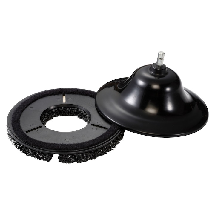 Set Dispozitiv Curatare Butuc Roata 160 mm – Taler + Pad Abraziv, Material ABS Premium, Compatibil cu Autofiletanta si Masina de Impact
