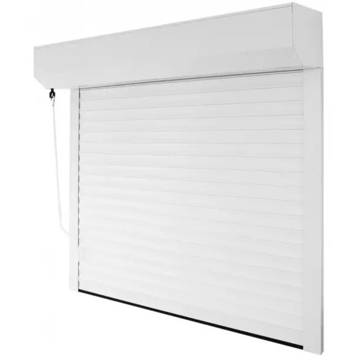 Usa de garaj tip rulou Mse & Sis, aluminiu, electrica, Alb, 2700 x2500 mm, lamela 55 mm