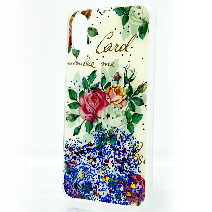 Husa Glitter pentru Samsung Galaxy A20s, Slim, Silicon Shinny, Design #J