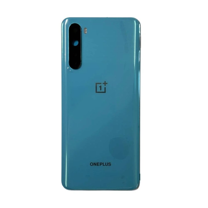 Husa telefon OnePlus, capac original, adezivi, sticlă protecție cameră, albastru