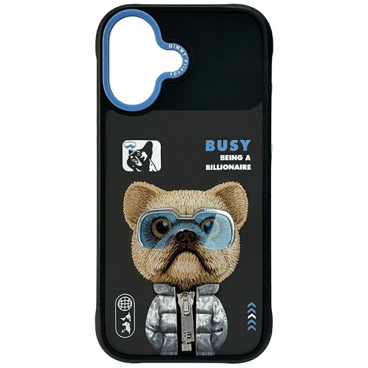 Carcasa Nimmy Cool Cute 2.0 Dog compatibila cu iPhone 17, Negru