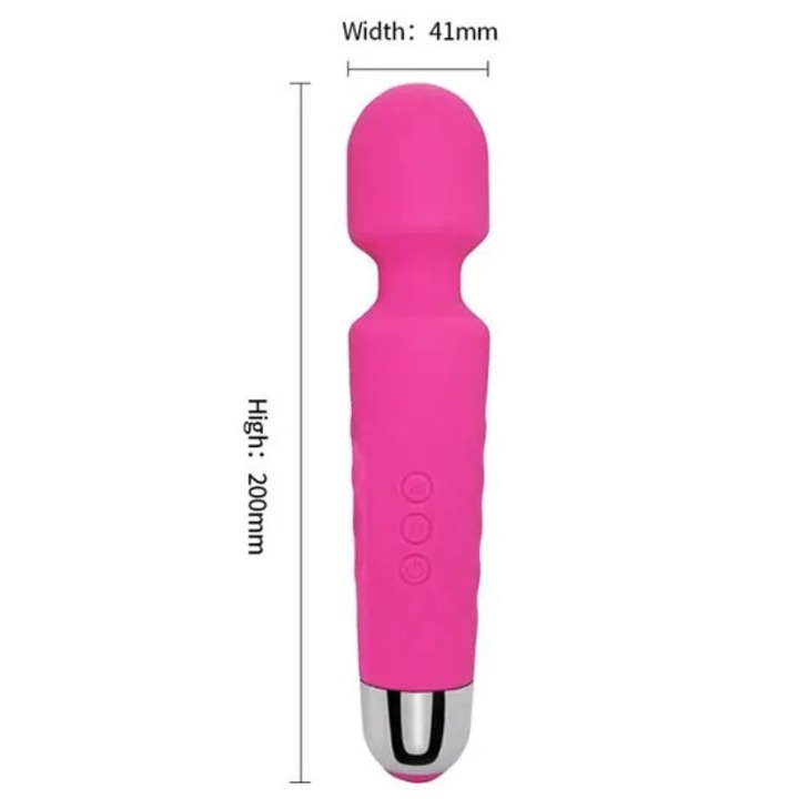 AV vibrátor nőknek, csikló stimulátor, USB újratölthető masszírozó, masszázstermékek, szexjátékok rózsaszínben