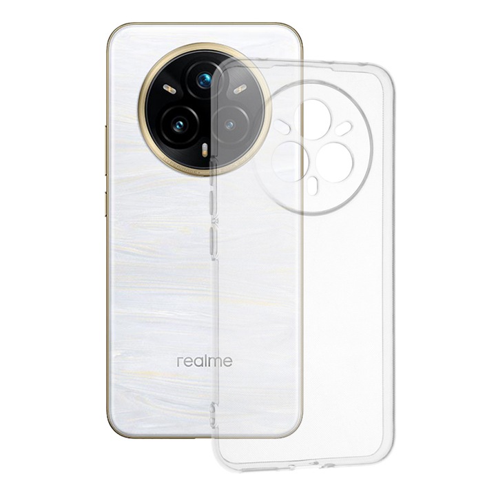 Husă Clear Silicon BestCase pentru Realme 14 Pro Plus 5G, Transparent, TPU, Design subțire
