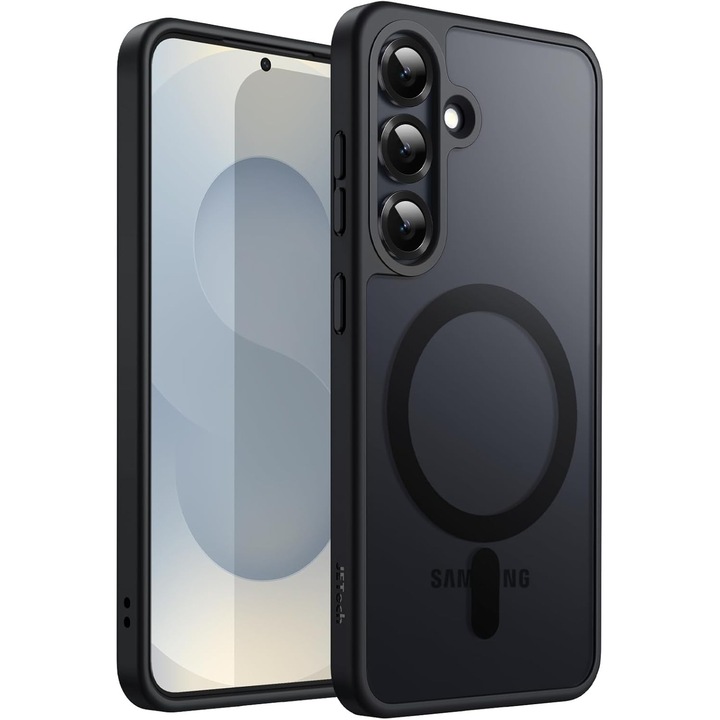 Husă BestCase pentru Samsung Galaxy S25, TPU anti-soc, design elegant, negru