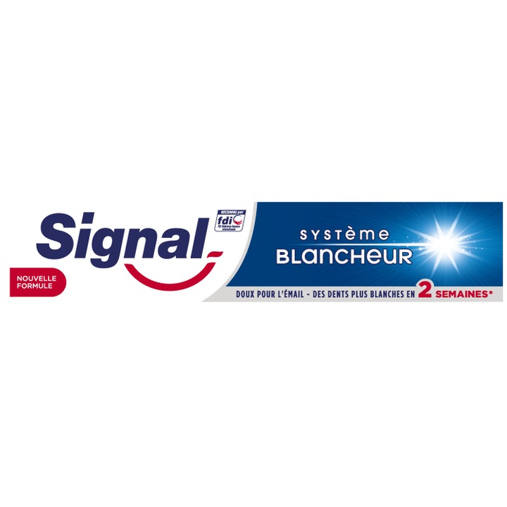 Паста за зъби Signal Systeme Blancheur 75 ml, ефективно избелване, защита срещу кариес