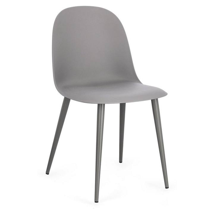 Ella szürke szék garnitúra, 4 db, 45x51.5x80.5h