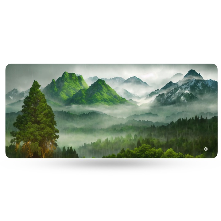 Mousepad QwertyKey Forest 4mm margini cusute, verde