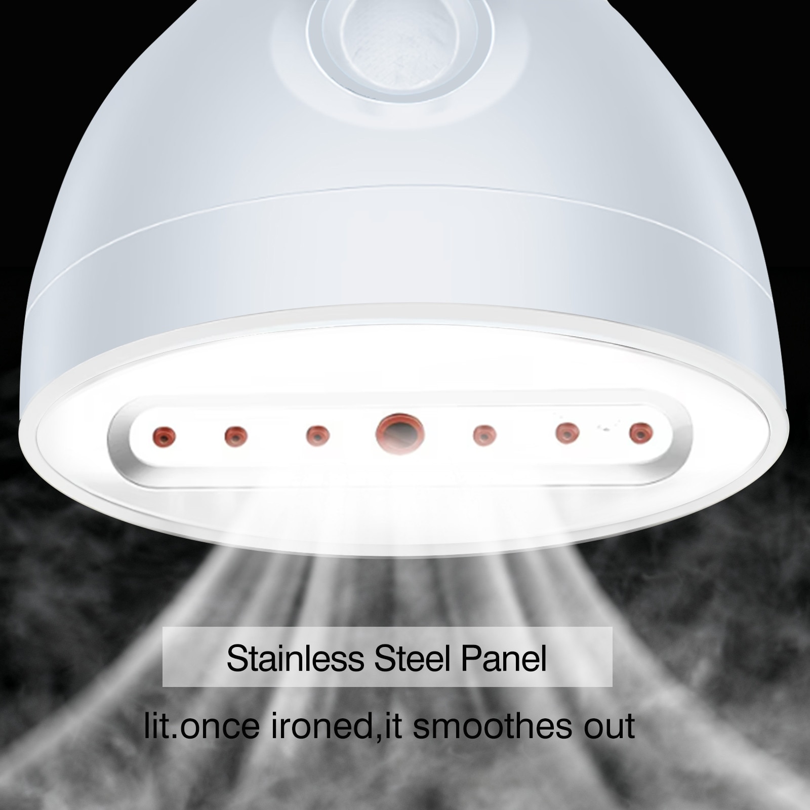 Aparat de calcat vertical cu abur,1500 W, rezervor de apa de 288 ml, preincalzire rapida in 30 de secunde, pliabil, Alb