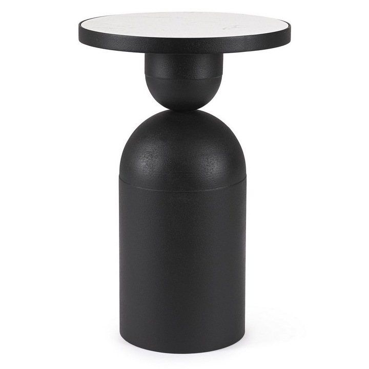 Маса от стомана с мрамор Rondel Ø41x62.5h