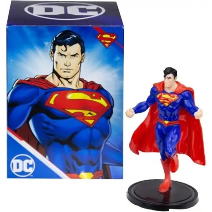 Figurina Superman cu LED, Eaglemoss, 11cm, multicolor, set 1 bucata
