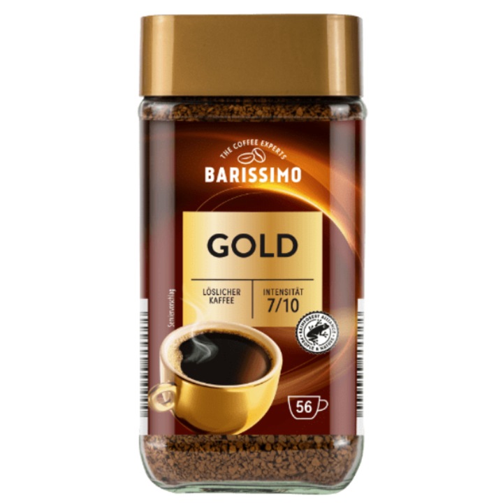 Cafe Barissimo Gold, cafea instant, 100g, aroma intensa, gust rafinat