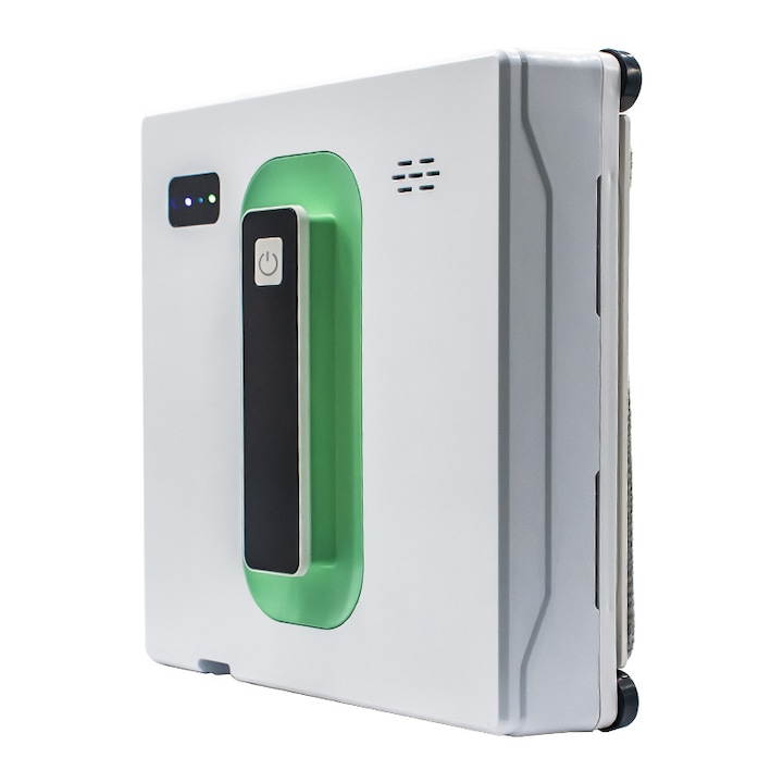 Робот за почистване на прозорци Xmart - WR-21, сензор против падане, UPS, дистанционно управление, Зелен-бял