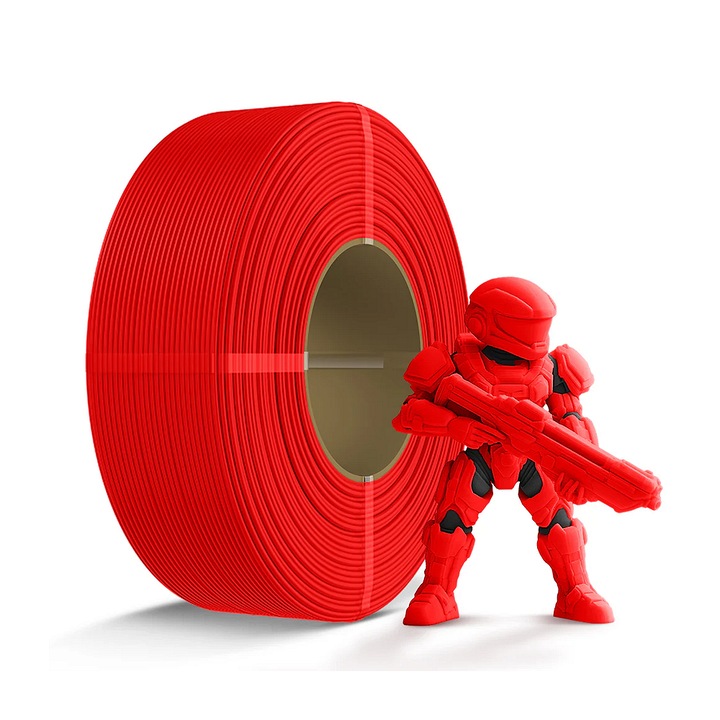 Filament SUNLU PETG REFILL, pentru Imprimantă 3D, 1.75mm, 1kg, Roșu