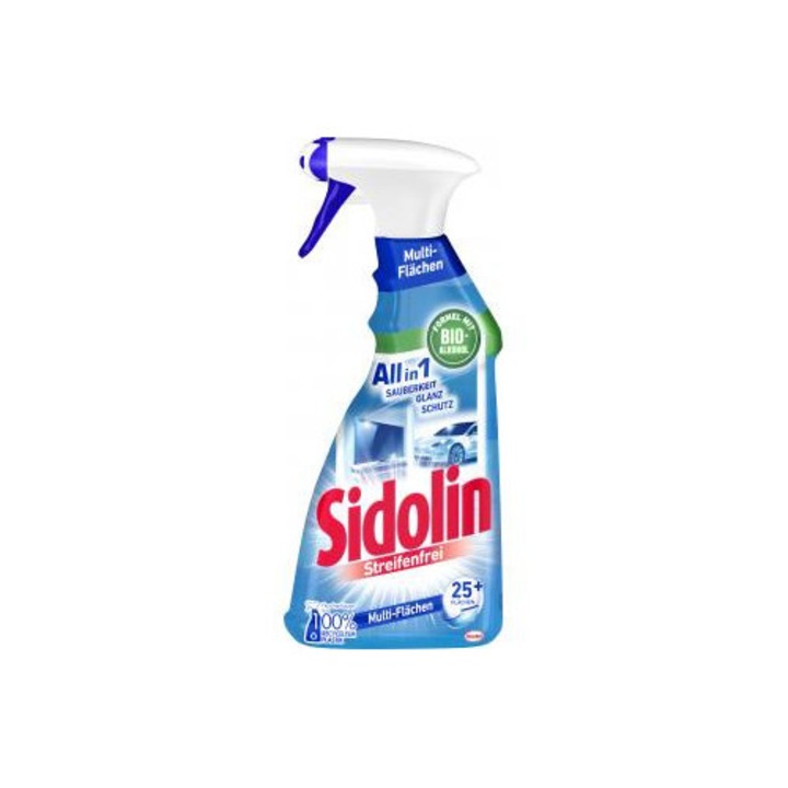 Detergent universal Sidolin Multi, 500 ml, fara dungi, pentru sticla si suprafete din plastic