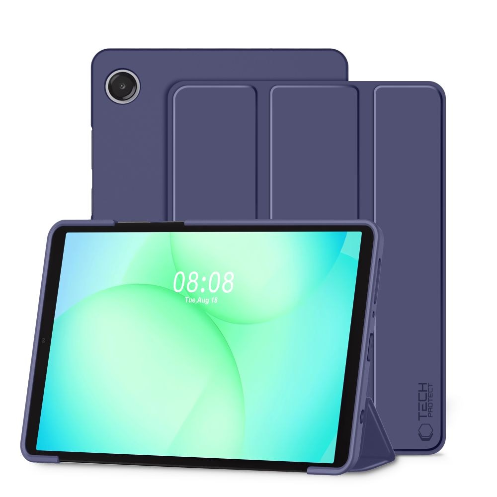 Husa Tech-Protect SmartCase compatibila cu Samsung Galaxy Tab A9 / A11 / X110 / X115 / X133 / X135, 8.7 inch, Navy Blue