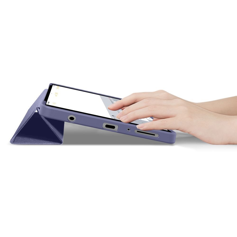 Husa Tech-Protect SmartCase compatibila cu Samsung Galaxy Tab A9 / A11 / X110 / X115 / X133 / X135, 8.7 inch, Navy Blue