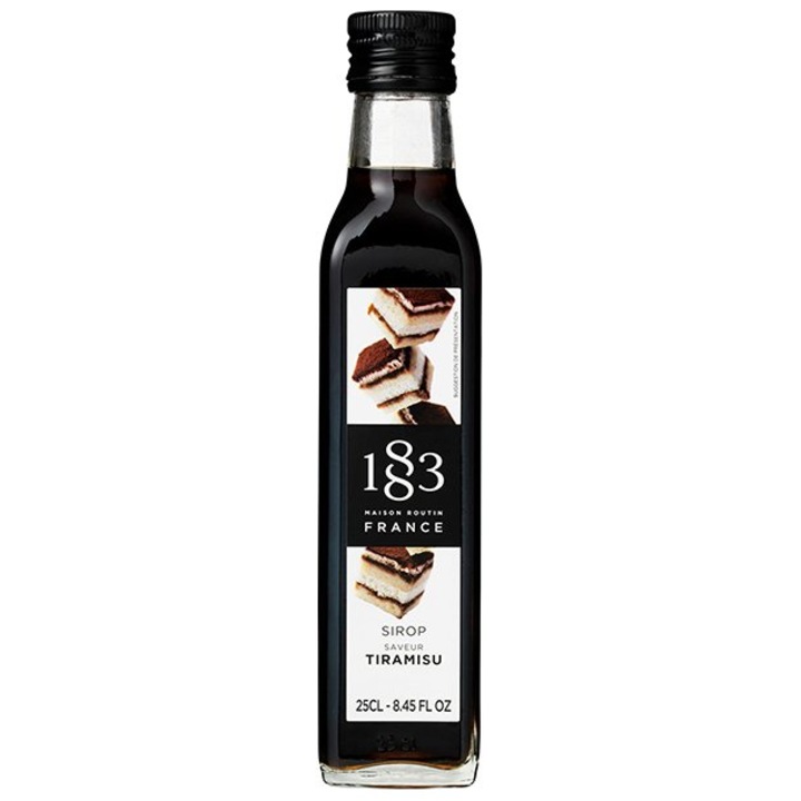 Sirop 1883 Tiramisu 250ml, fara gluten, sticla, set 6 bucati