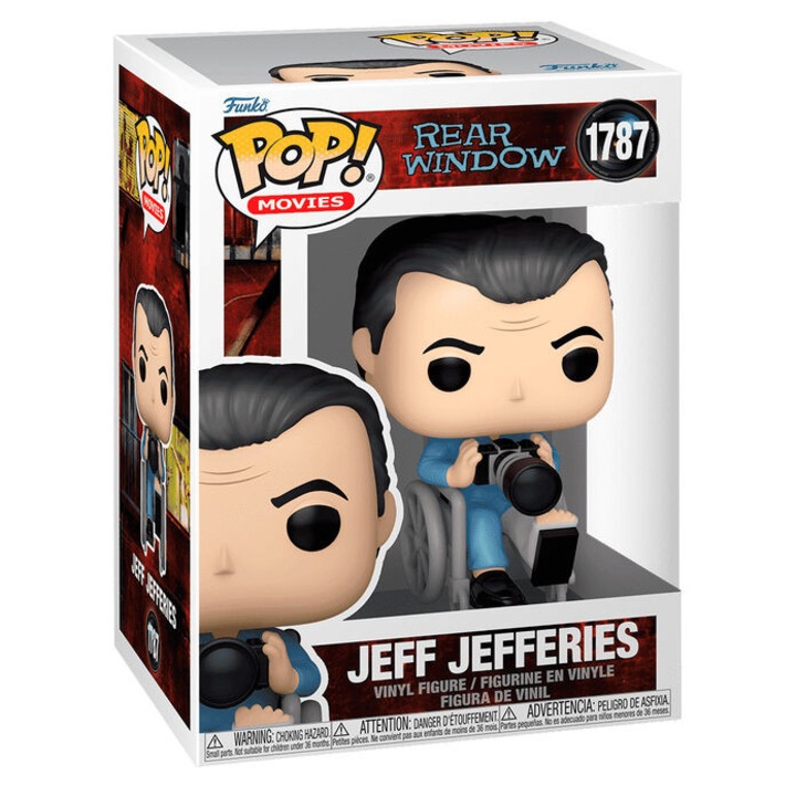 Figurina Funko POP Rear Window 1787 Jeff Jefferies, multicolor, 9cm, set colectionabil