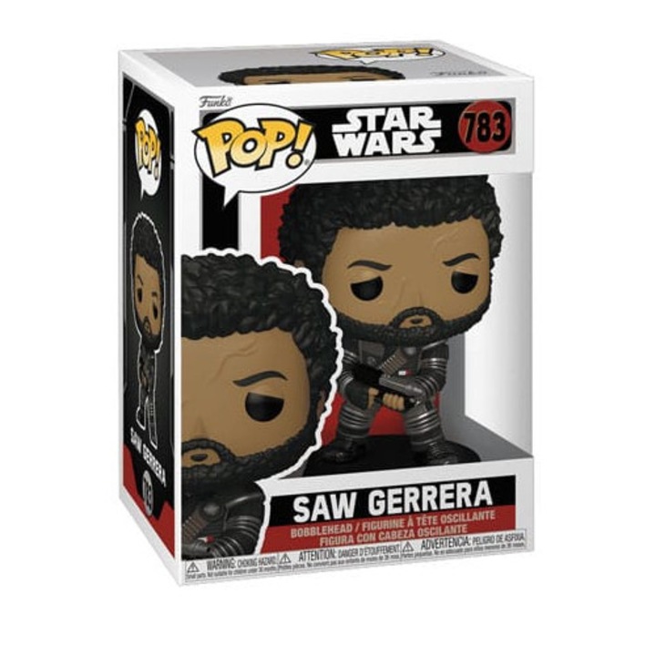 Figurina Funko POP Star Wars 783 Saw Gerrera, multicolor, 9cm, set colectionabil