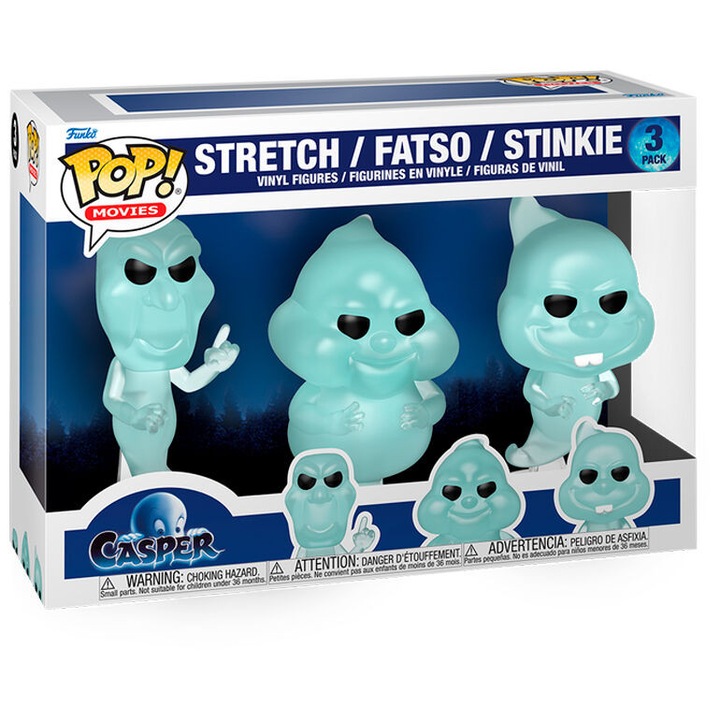 Figurine Funko POP set Casper 3pack Stretch Fatso Stinkie, multicolor, 10cm