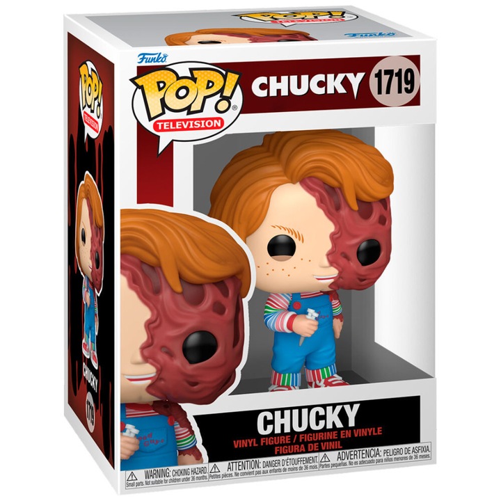 Figurina Funko POP Chucky 1719, multicolor, 9cm, set colectionabil