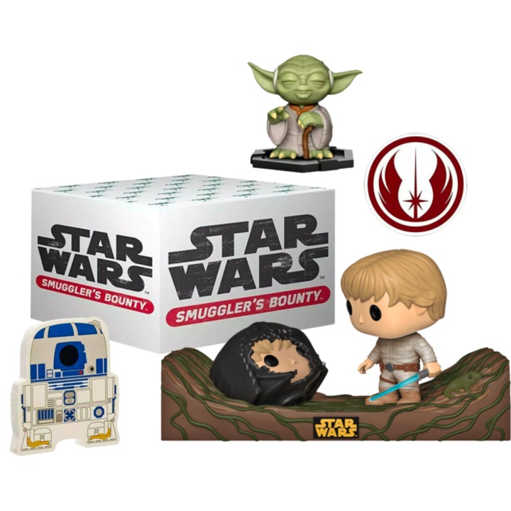 Фигурка Funko POP Star Wars 284 Dagobah Face-Off, многоцветна, 10 см, специално издание