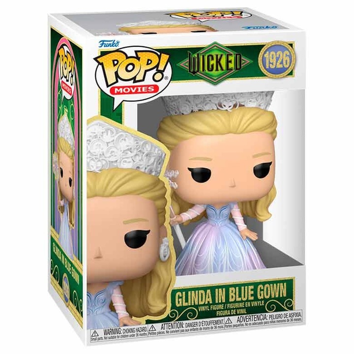 Фигурка Funko Pop! Movies Wicked 1926 Glinda in Blue Gown, винил, многоцветен, колекционерска кутия с прозорец, 16 x 11 x 9 см, FUN889698866712