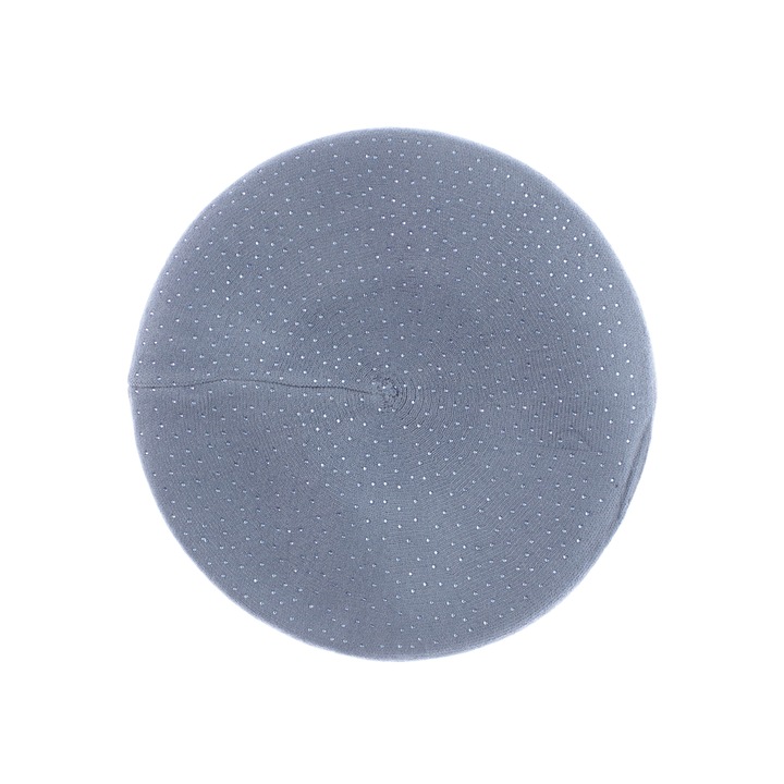 Bereta de dama, Buticcochet, din acril si vascoza, model cu strasuri, one size, Albastru - BSC729