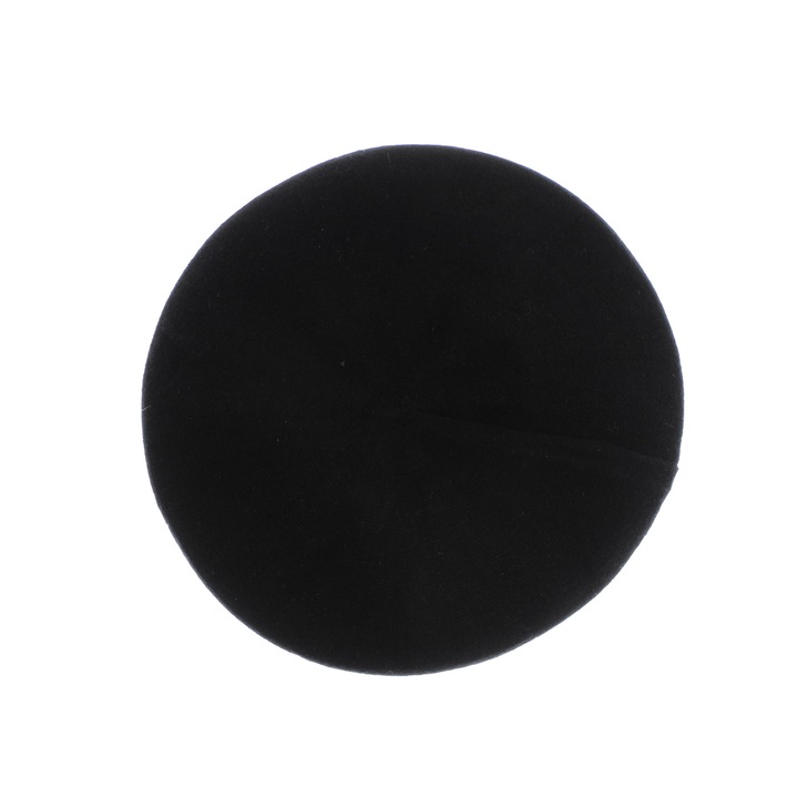 Bereta de dama, Buticcochet, din acril si vascoza, model uni, one size, Negru - BSC754