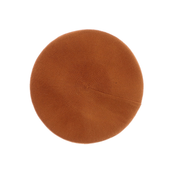 Дамска барета, Buticcochet, от акрил и вискоза, едноцветен модел, един размер, Кафява - BSC757