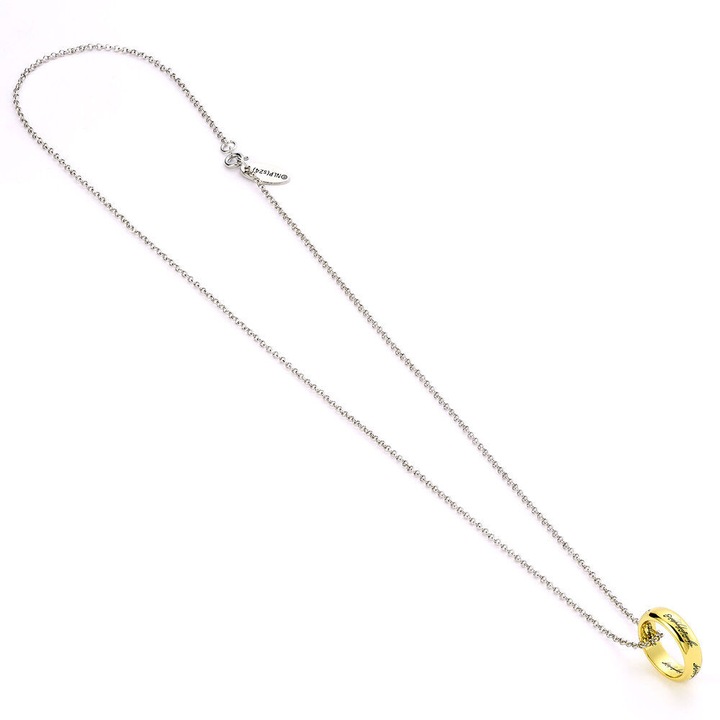 Colier cu inel The Lord of the Rings, THE CARAT SHOP, 62cm, aliaj zinc, cu inscriptii