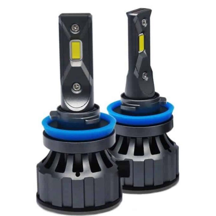 Becuri led H11 Canbus 120W, lumina alb-rece, 12000 lumeni lumixauto