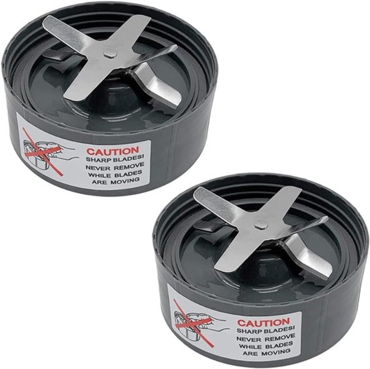Set 2 cutite inox pentru blender 10.4x4.09cm gri