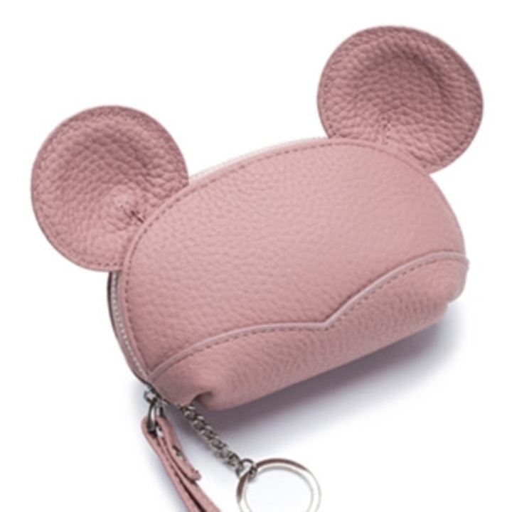 Portofel mic dama piele roz