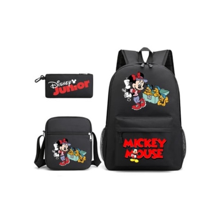 Ghiozdan pentru studenti KOHREE set de trei piese Mickey Mouse