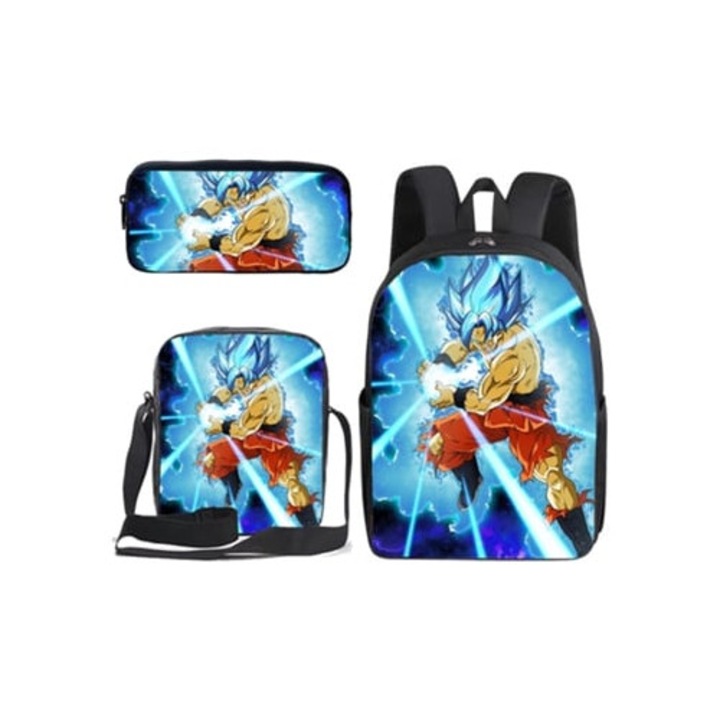Ghiozdan student Dragon Ball set trei piese