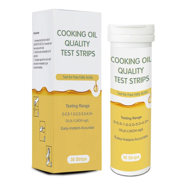 Тестер за олио за готвене Leccik, 30 ленти, жълт, 4x4x11см