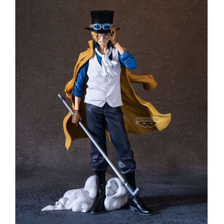 Figurina colectionabila Banpresto One Piece Sabo 30cm, multicolor, pentru copii peste 3 ani, dimensiuni cutie 20x15x39cm