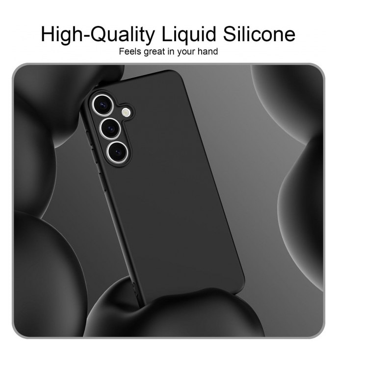 Husa Upzz® Ultra Slim Pentru Samsung Galaxy S25 FE, Silicon Soft Slim, Protectie La Camera, Negru