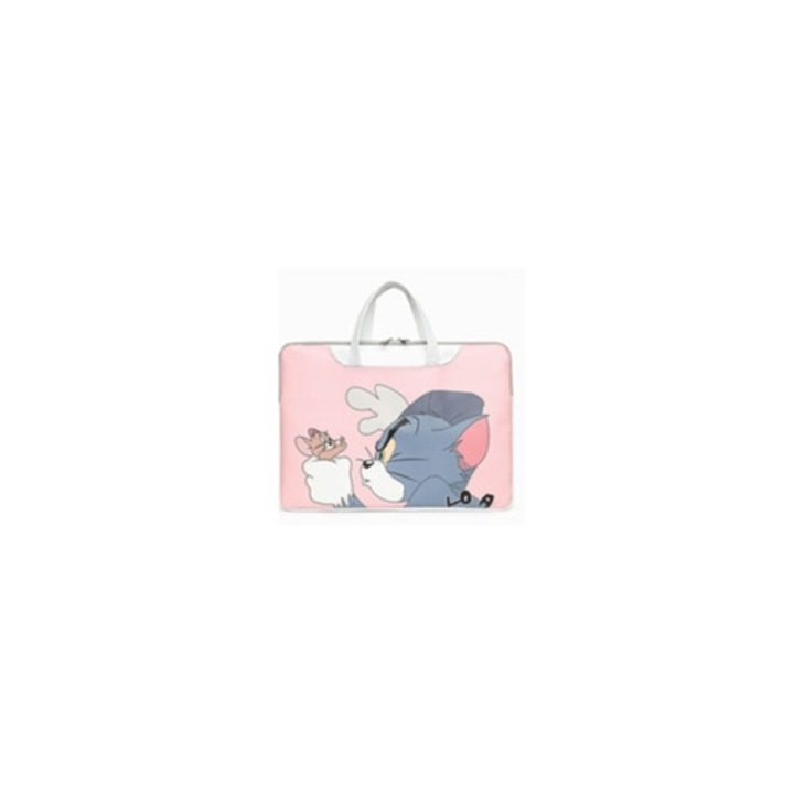 Geanta laptop cu imprimeu cartoon, 13.3x14x15.6 inch, universala